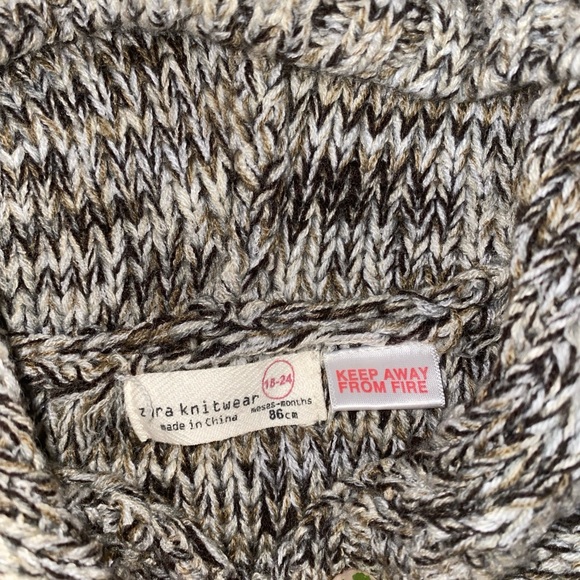 Zara Set Of 2 Coats Brown Green Baby Boys Size 18-24 Months - Picture 5 of 8